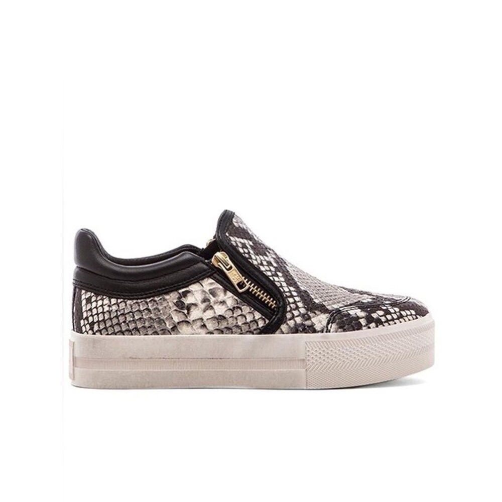 ASH x Revolve Jordy platform sneakers snakeskin-embossed leather Sz 39 US 8.5-9